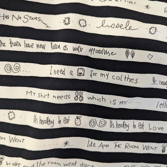 Vintage Homemade vest XL cute sayings on the fabric one of a kind teacher core - Picture 5 of 9